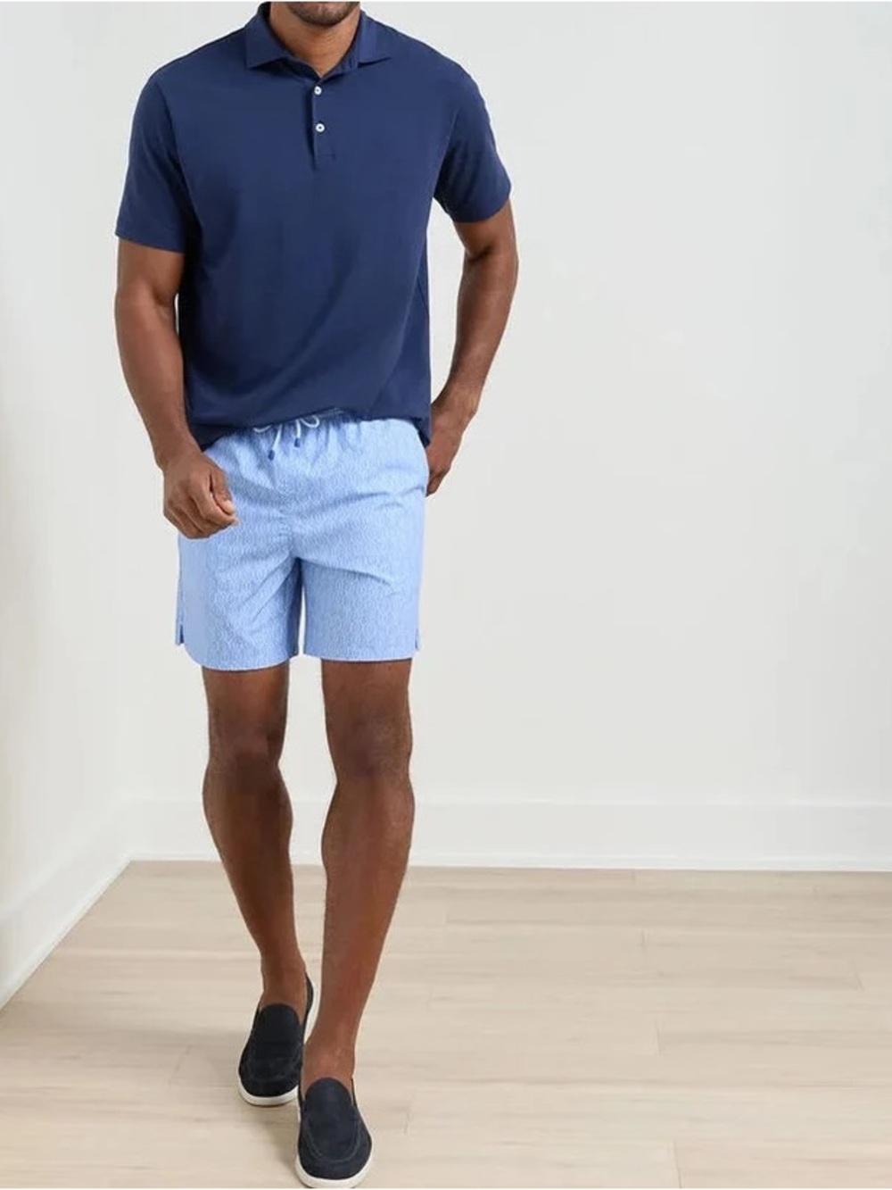 Peter Millar || Nautical Ropes Swim Trunks Lined Blue Large